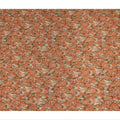 Orange Bird & Floral Nature Print Viscose Crepe Fabric, 110 Cms Width, Made in India-D28255 Regal Fabrics