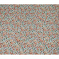 Light Blue Bird & Floral Nature Print Viscose Crepe Fabric, 110 Cms Width, Made in India-D28256 Regal Fabrics
