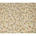 Cream Yellow Rose Floral Printed Cotton Satin Fabric 110 Cms Width India-D27982 - Regal Fabrics