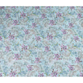Powder Sky Blue Floral Viscose Digital Print Fabric 110cm