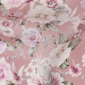 Dusty Blush Pink Floral Viscose Digital Print Fabric 110cm