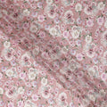 Dusty Blush Pink Floral Viscose Digital Print Fabric 110cm