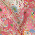 Rose Coral Pink Paisley Viscose Digital Print Fabric 110cm
