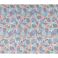 Periwinkle Blue Floral Viscose Digital Print Fabric 110cm