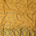 Yellow Abstract Premium Pure Swiss 100% Cotton Voile Embroidered Traditional Sudanese Thobe 4.5 Mtrs 140cm Swiss Quality - D30301