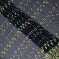 Blue Abstract Premium Pure Swiss 100% Cotton Voile Embroidered Traditional Sudanese Thobe 4.5 Mtrs 140cm Swiss Quality - D30305