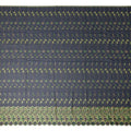 Blue Abstract Premium Pure Swiss 100% Cotton Voile Embroidered Traditional Sudanese Thobe 4.5 Mtrs 140cm Swiss Quality - D30305