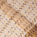 Light Peach Abstract Premium Pure Swiss 100% Cotton Voile Embroidered Traditional Sudanese Thobe 4.5 Mtrs 140cm Swiss Quality - D30304