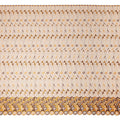 Light Peach Abstract Premium Pure Swiss 100% Cotton Voile Embroidered Traditional Sudanese Thobe 4.5 Mtrs 140cm Swiss Quality - D30304