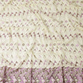 Cream Abstract Premium Pure Swiss 100% Cotton Voile Embroidered Traditional Sudanese Thobe 4.5 Mtrs 140cm Swiss Quality - D30302