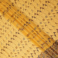 Mustrad Yellow Abstract Premium Pure Swiss 100% Cotton Voile Embroidered Traditional Sudanese Thobe 4.5 Mtrs 140cm Swiss Quality - D30306