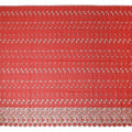 Red Abstract Premium Pure Swiss 100% Cotton Voile Embroidered Traditional Sudanese Thobe 4.5 Mtrs 140cm Swiss Quality - D30307