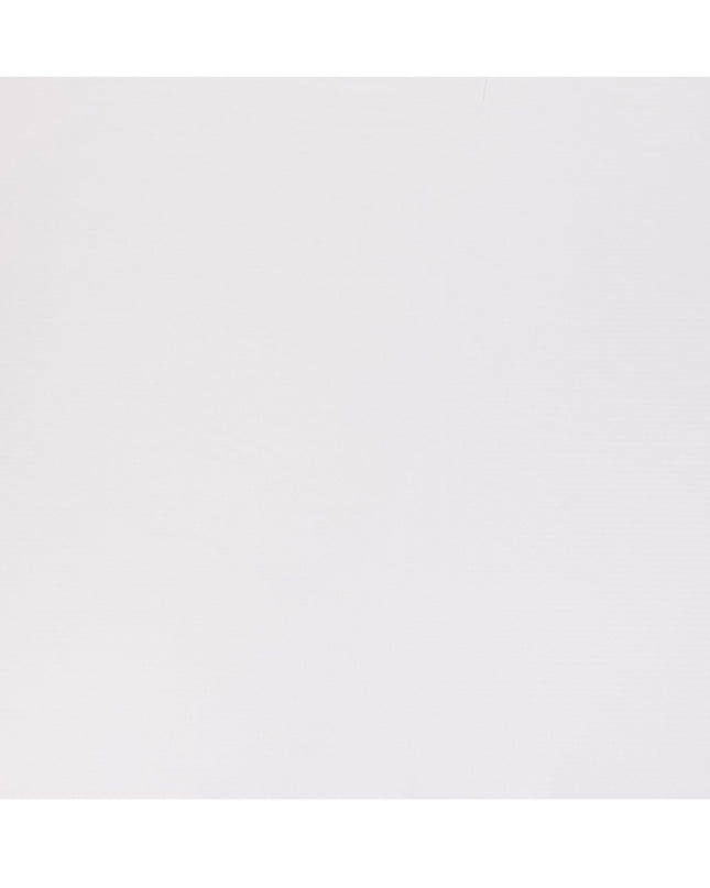 White Herringbone Textured Premium Italian Cotton Shirting Fabric, Solid Woven Design, 150 Cms, Italy-D27057