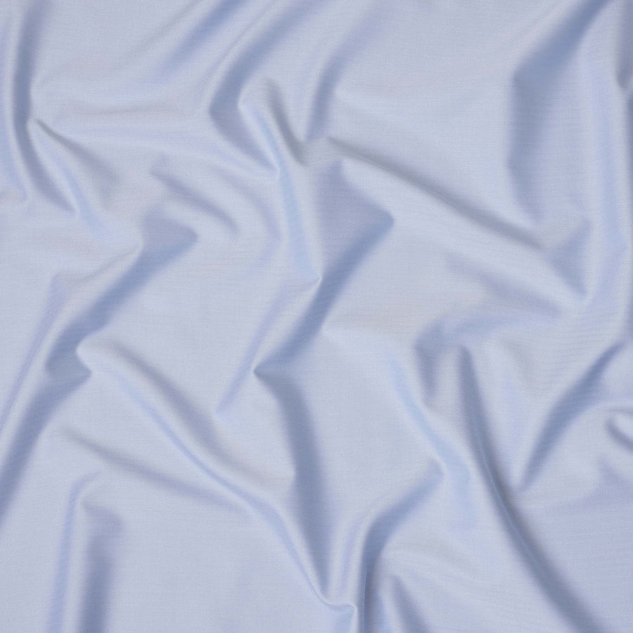 Powder Blue Herringbone Textured Solid Premium Italian Cotton Shirting Fabric, 150 Cms, Italy-D27059