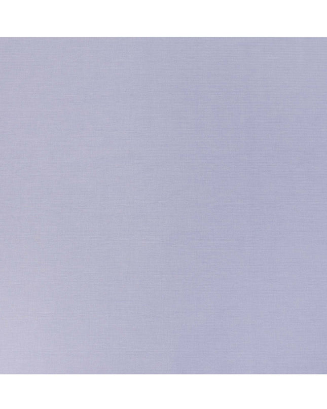Lavender Blue Herringbone Textured Premium Italian Cotton Shirting Fabric, Solid Woven Design, 150 Cms, Italy-D27058