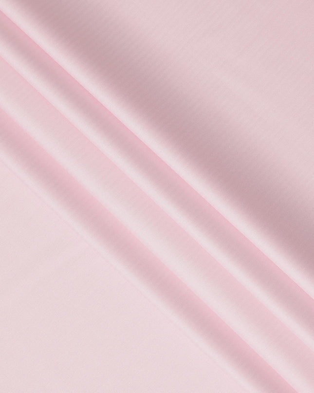 Soft Blush Pink Herringbone Texture Premium Italian Cotton Shirting Fabric, Elegant Woven Pattern, 150 Cms Width, Italy-D27055