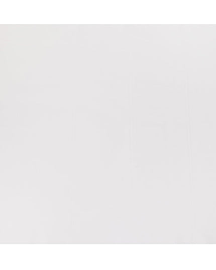 Bright White Solid Plain Premium Italian Cotton Shirting Fabric, Smooth Finish, 150 Cms Width, Italy-D27043