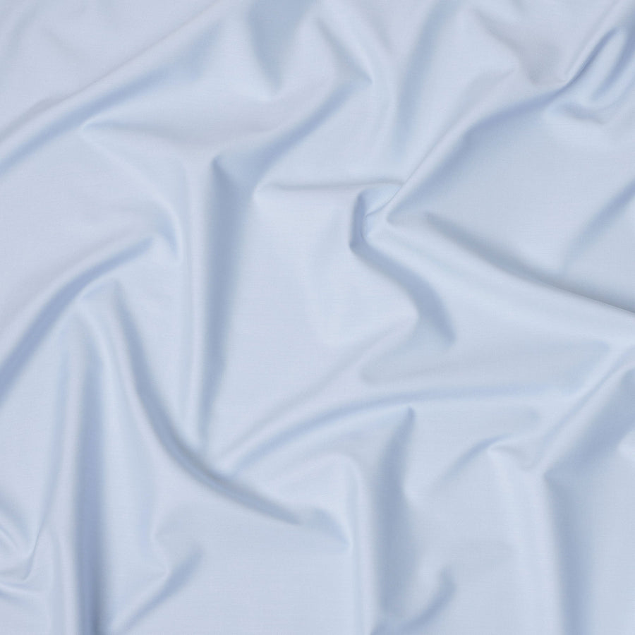 Ice Blue Solid Plain Premium Italian Cotton Shirting Fabric, Smooth Finish, 150 Cms Width, Italy-D27042