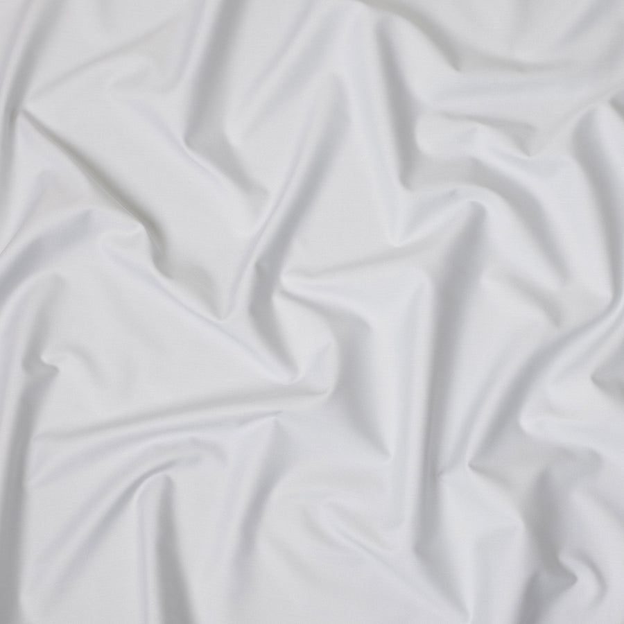 Off White Solid Plain Premium Italian Cotton Shirting Fabric, Smooth Finish, 150 Cms Width, Italy-D27038
