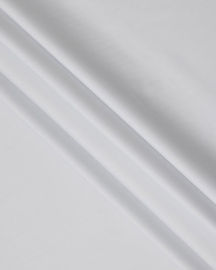 Off White Solid Plain Premium Italian Cotton Shirting Fabric, Smooth Finish, 150 Cms Width, Italy-D27038