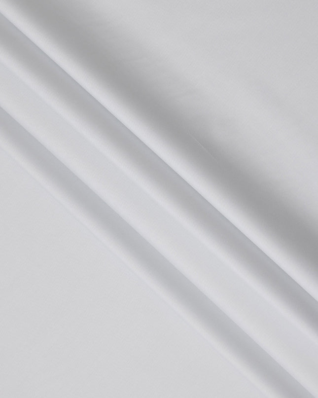 Off White Solid Plain Premium Italian Cotton Shirting Fabric, Smooth Finish, 150 Cms Width, Italy-D27038