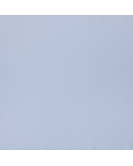 Powder Blue Solid Plain Premium Italian Cotton Shirting Fabric, Smooth Finish, 150 Cms Width, Italy-D27039