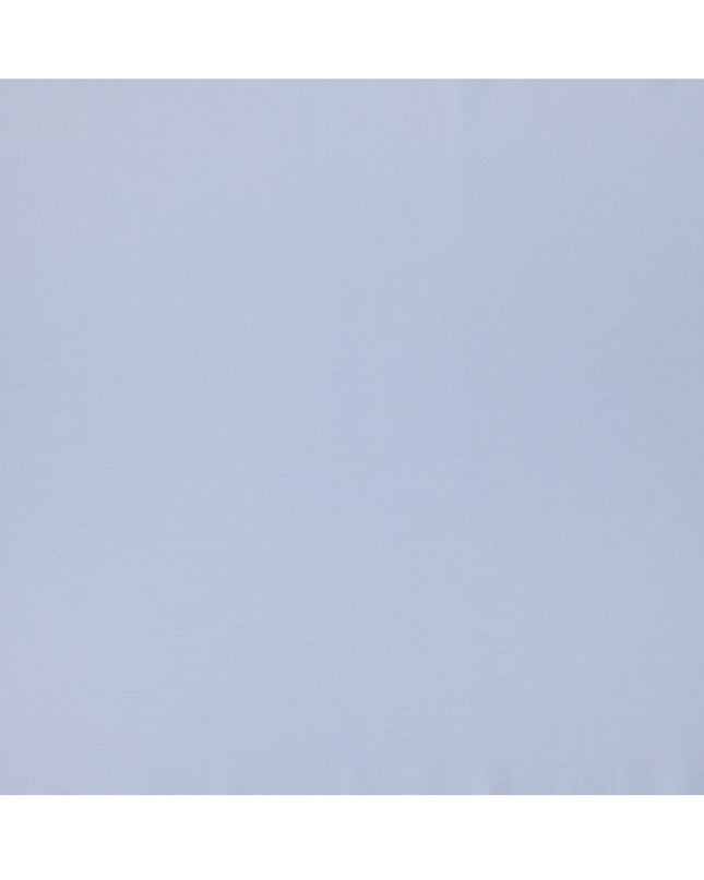 Powder Blue Solid Plain Premium Italian Cotton Shirting Fabric, Smooth Finish, 150 Cms Width, Italy-D27039