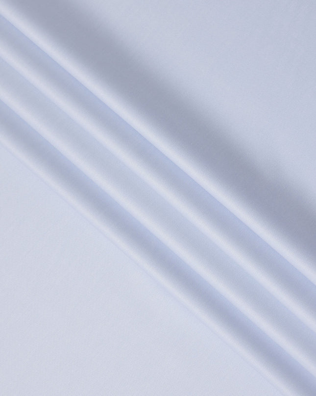 Light Blue Solid Plain Premium Italian Cotton Shirting Fabric, Smooth Finish, 150 Cms Width, Italy-D27035