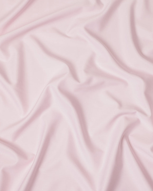 Blush Pink Solid Plain Premium Italian Cotton Shirting Fabric, Smooth Finish, 150 Cms Width, Italy-D27040
