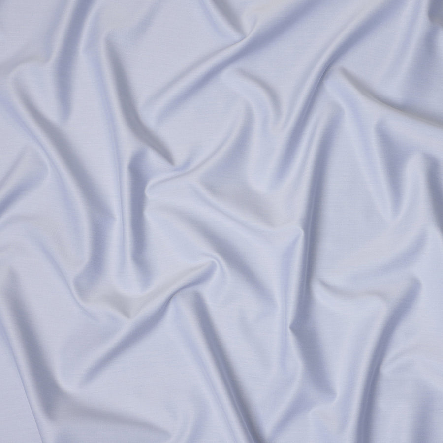 Sky Blue Solid Plain Premium Italian Cotton Shirting Fabric, Smooth Finish, 150 Cms Width, Italy-D27036