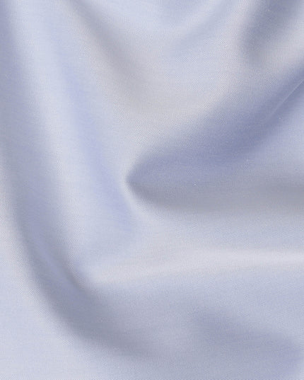 Sky Blue Solid Plain Premium Italian Cotton Shirting Fabric, Smooth Finish, 150 Cms Width, Italy-D27036