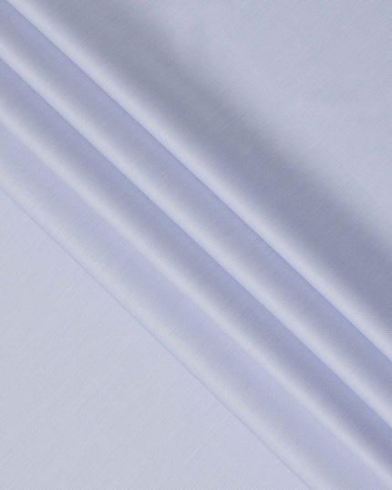 Sky Blue Solid Plain Premium Italian Cotton Shirting Fabric, Smooth Finish, 150 Cms Width, Italy-D27036