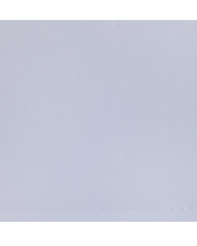 Sky Blue Solid Plain Premium Italian Cotton Shirting Fabric, Smooth Finish, 150 Cms Width, Italy-D27036
