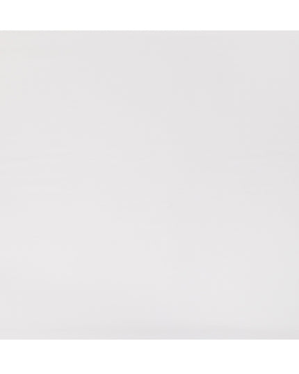 Pure White Fine Texture Premium Italian Cotton Shirting Fabric, Subtle Ribbed Weave, 150 Cms Width, Italy-D27053