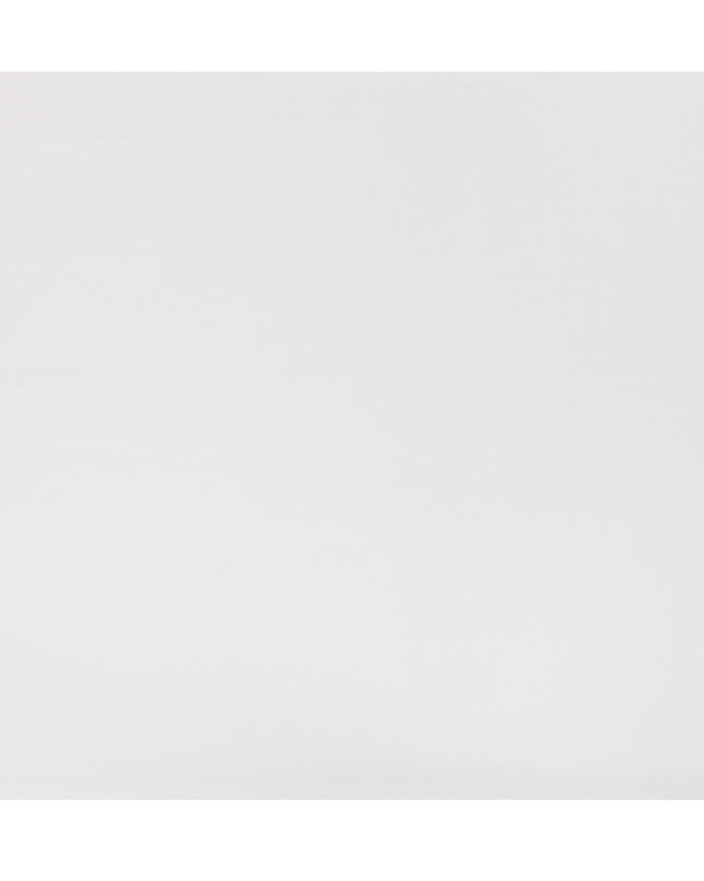 Pure White Fine Texture Premium Italian Cotton Shirting Fabric, Subtle Ribbed Weave, 150 Cms Width, Italy-D27053