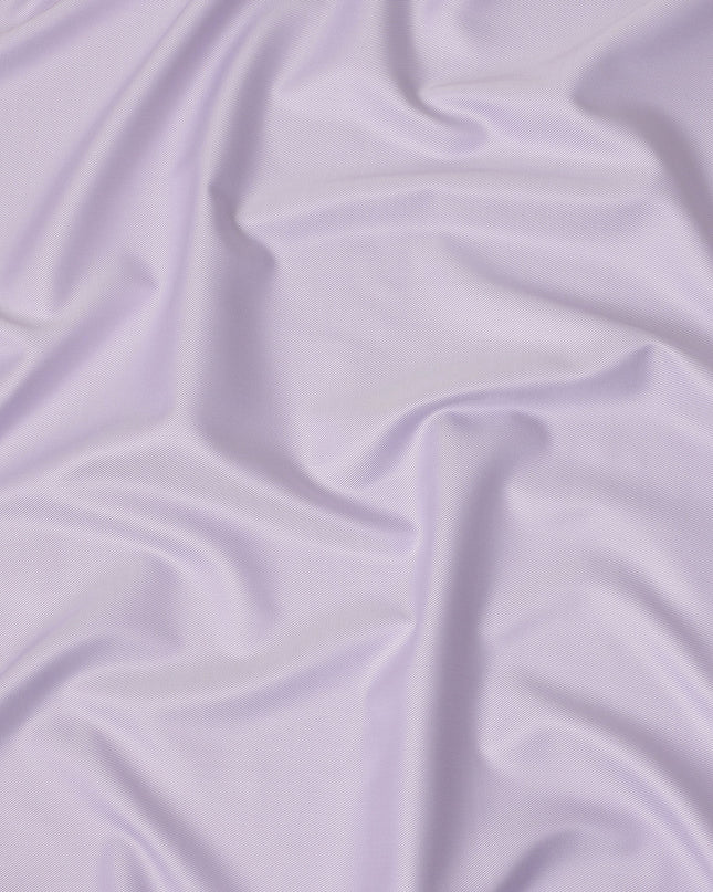 Lavender Fine Texture Premium Italian Cotton Shirting Fabric, Subtle Ribbed Weave, 150 Cms Width, Italy-D27047