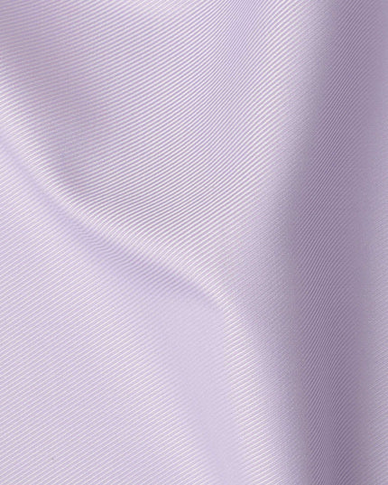 Lavender Fine Texture Premium Italian Cotton Shirting Fabric, Subtle Ribbed Weave, 150 Cms Width, Italy-D27047