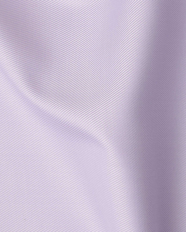 Lavender Fine Texture Premium Italian Cotton Shirting Fabric, Subtle Ribbed Weave, 150 Cms Width, Italy-D27047