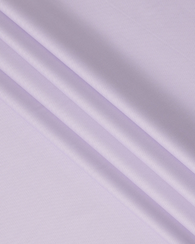 Lavender Fine Texture Premium Italian Cotton Shirting Fabric, Subtle Ribbed Weave, 150 Cms Width, Italy-D27047
