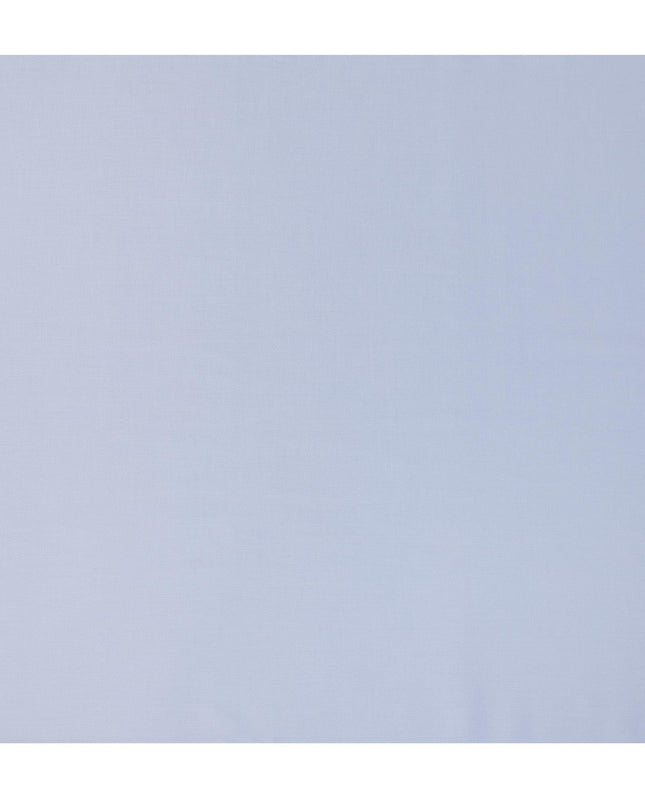 Light Blue Fine Texture Premium Italian Cotton Shirting Fabric, Subtle Ribbed Weave, 150 Cms Width, Italy-D27054