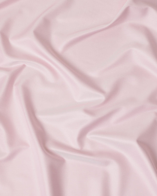 Soft Pink Fine Texture Premium Italian Cotton Shirting Fabric, Subtle Ribbed Weave, 150 Cms Width, Italy-D27052