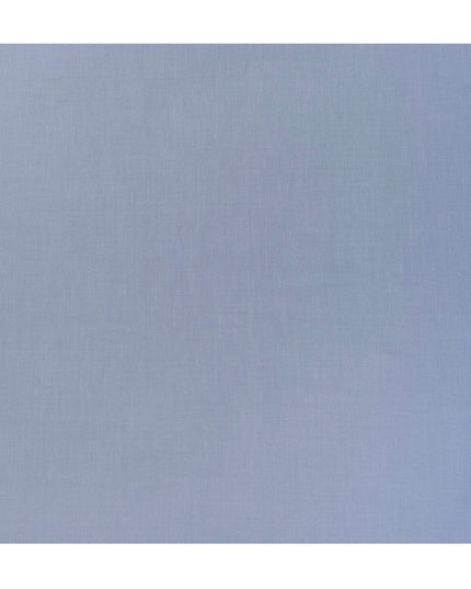 Royal Blue Micro Stripe Premium Italian Cotton Shirting Fabric, Fine Ribbed Texture, 150 Cms Width, Italy-D27050