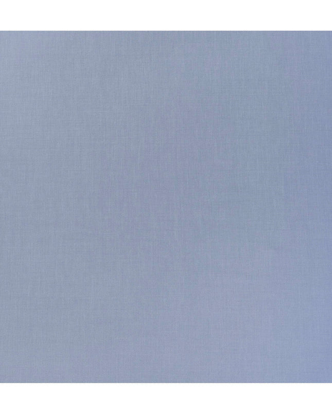 Royal Blue Micro Stripe Premium Italian Cotton Shirting Fabric, Fine Ribbed Texture, 150 Cms Width, Italy-D27050