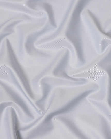 Light Blue Micro Stripe Premium Italian Cotton Shirting Fabric, Fine Textured Weave, 150 Cms Width, Italy-D27044