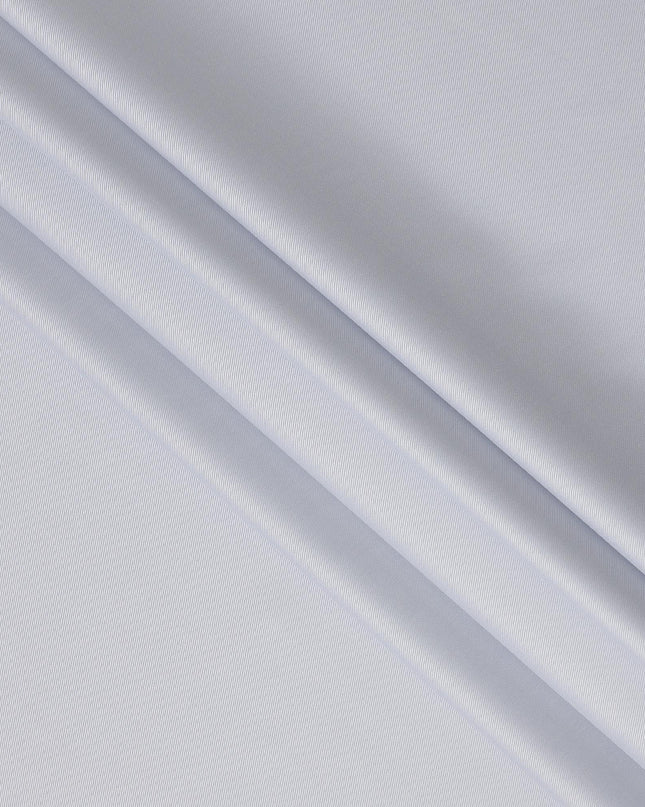 Light Blue Micro Stripe Premium Italian Cotton Shirting Fabric, Fine Textured Weave, 150 Cms Width, Italy-D27044