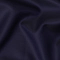 Navy Blue Fine Texture Premium Italian Cotton Shirting Fabric, Subtle Ribbed Weave, 150 Cms Width, Italy-D27046