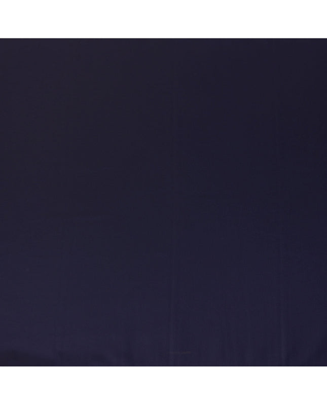 Navy Blue Fine Texture Premium Italian Cotton Shirting Fabric, Subtle Ribbed Weave, 150 Cms Width, Italy-D27046