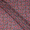 Pink Floral Geometric Printed Viscose Fabric with Raw Silk Finish Premium Dress Material 110 Cms India-D27341 Regal Fabrics