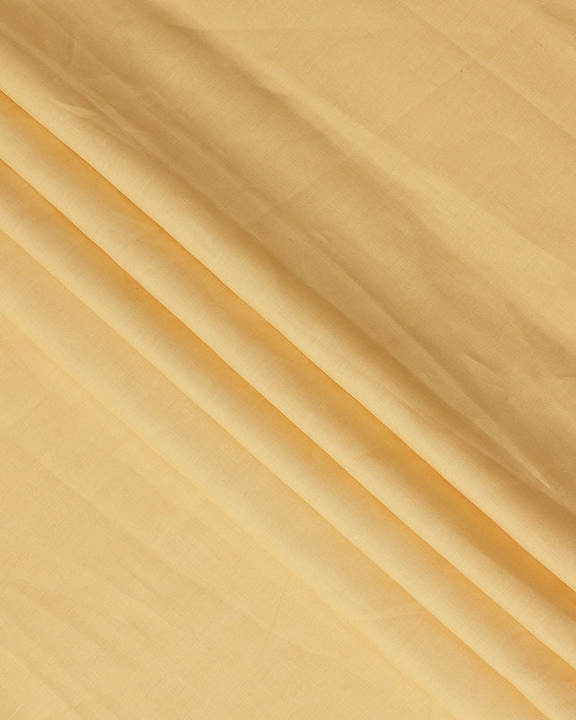 Butter Yellow Solid Plain Pure Linen Fabric Soft Breathable Lightweight Natural Linen Cloth for Apparel Sewing Craft Dressmaking Material 150 Cms Width Premium Quality Indian Origin Linen Fabric-D28478