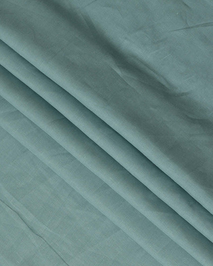 Seafoam Green Solid Plain Pure Linen Fabric Soft Breathable Lightweight Natural Linen Cloth for Apparel Sewing Craft Dressmaking Material 150 Cms Width Premium Quality Indian Origin Linen Fabric-D28479